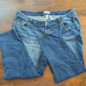 Lane Bryant Straight leg low rise boyfriend jeans Size 20 EUC